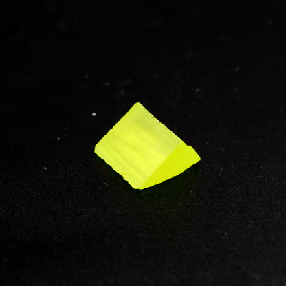 Day-Glow Yellow Gadolinium Aluminum Gallium Garnet (GAGG) Faceting Rough