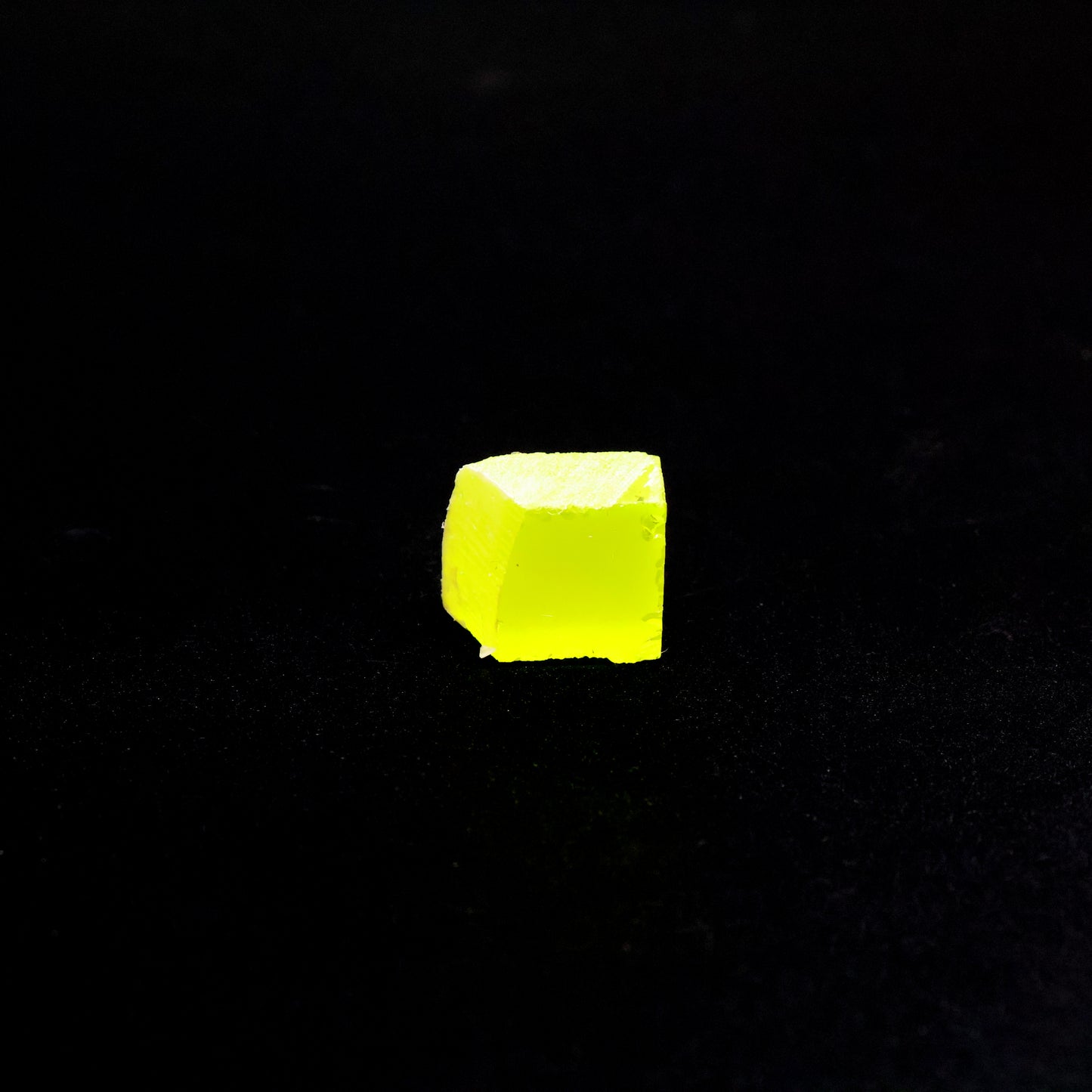 Day-Glow Yellow Gadolinium Aluminum Gallium Garnet (GAGG) Faceting Rough