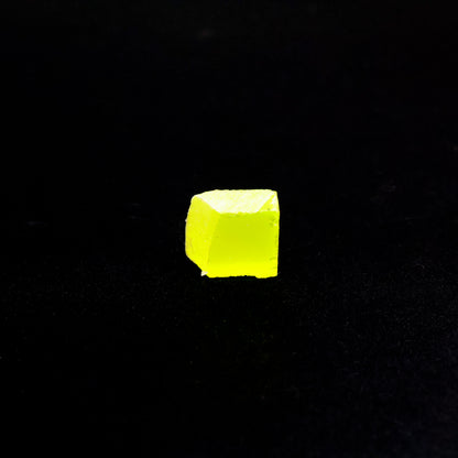 Day-Glow Yellow Gadolinium Aluminum Gallium Garnet (GAGG) Faceting Rough