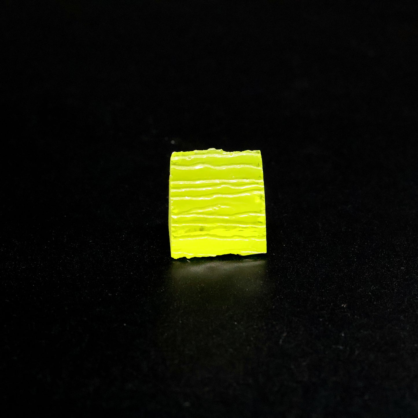 Day-Glow Yellow Gadolinium Aluminum Gallium Garnet (GAGG) Faceting Rough