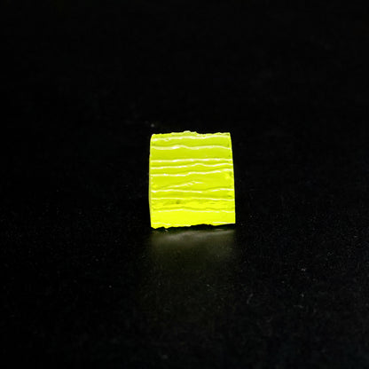 Day-Glow Yellow Gadolinium Aluminum Gallium Garnet (GAGG) Faceting Rough