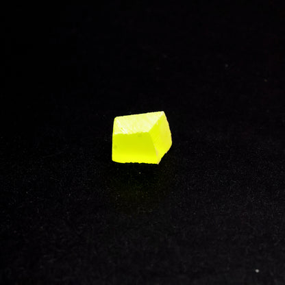 Day-Glow Yellow Gadolinium Aluminum Gallium Garnet (GAGG) Faceting Rough