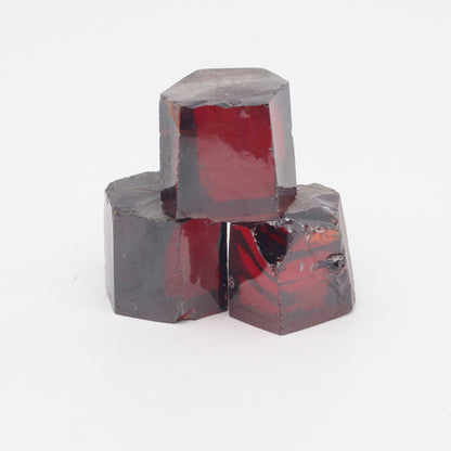 Garnet Cubic Zirconia Faceting Rough for Gem Cutting - Various Sizes #BEGIN