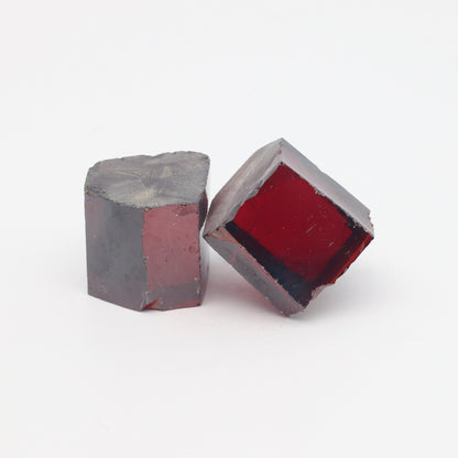 Garnet Cubic Zirconia Faceting Rough for Gem Cutting - Various Sizes #BEGIN
