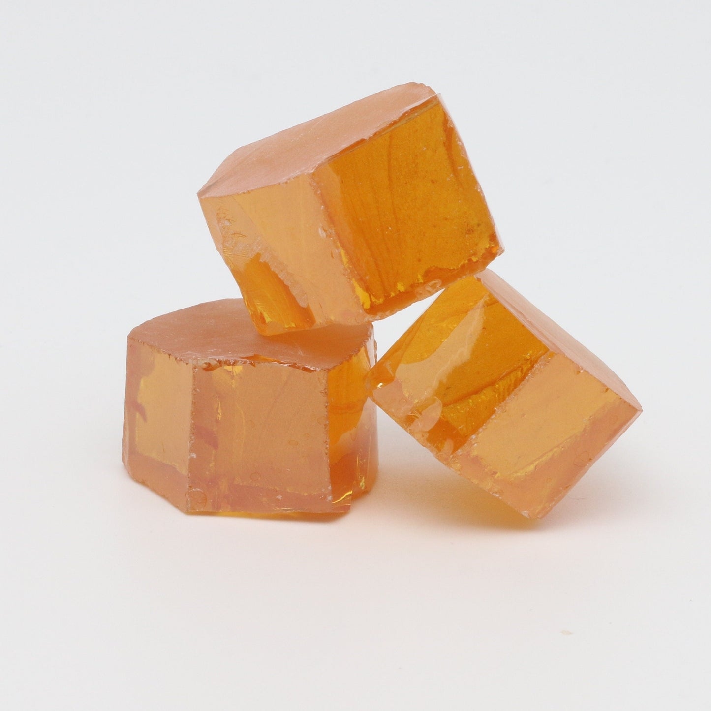 Gold Cubic Zirconia Faceting Rough for Gem Cutting - Various Sizes #BEGIN