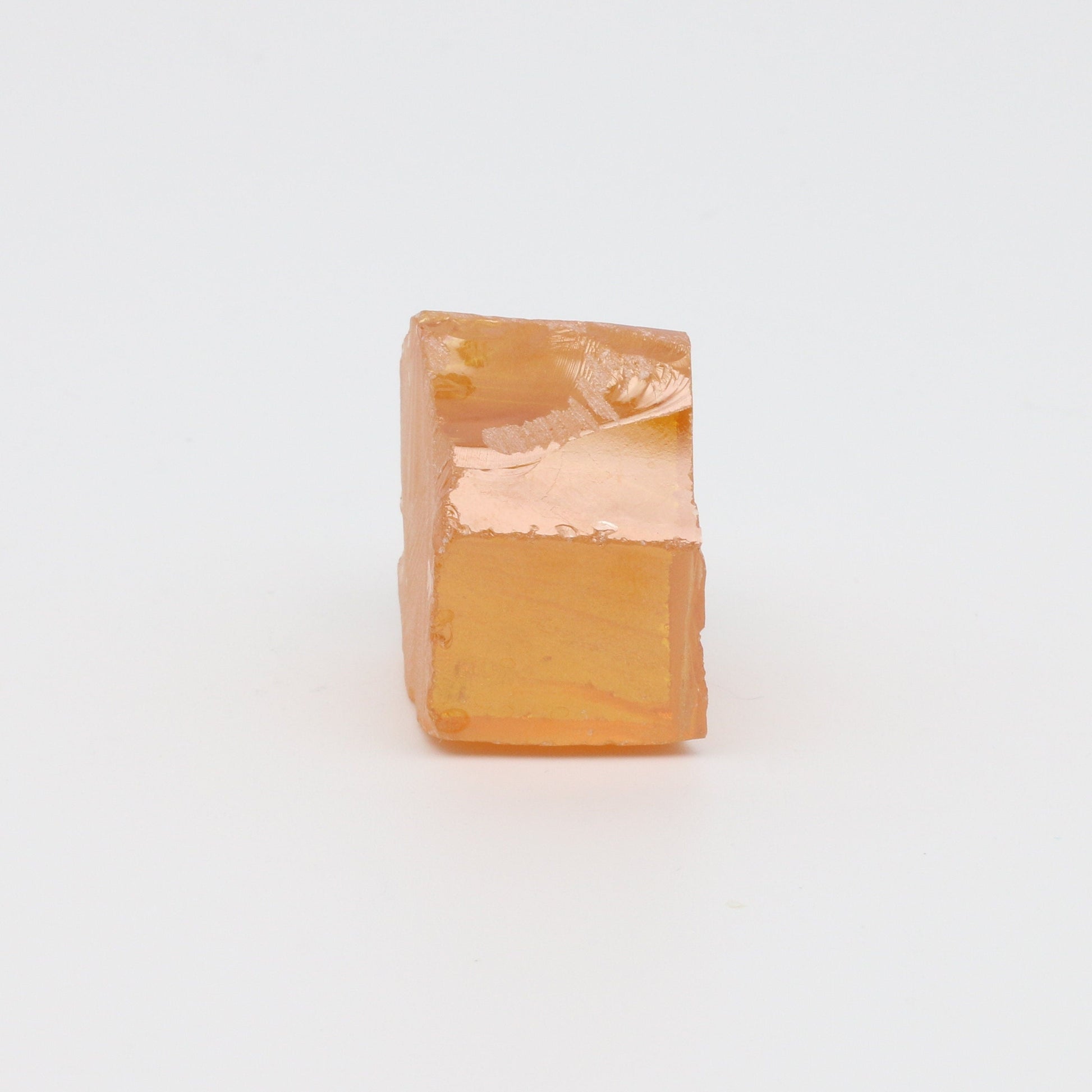 Gold Cubic Zirconia Faceting Rough for Gem Cutting - Various Sizes #BEGIN