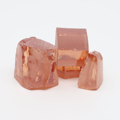 Golden Yellow Cubic Zirconia Faceting Rough for Gem Cutting - Various Sizes #BEGIN