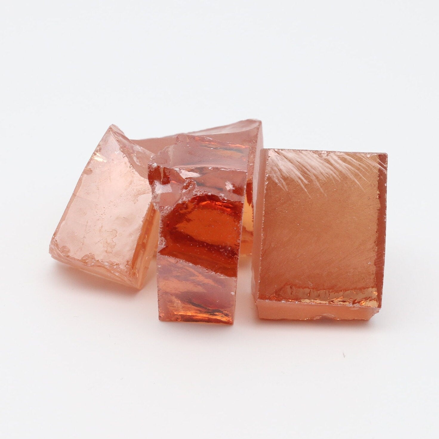 Golden Yellow Cubic Zirconia Faceting Rough for Gem Cutting - Various Sizes #BEGIN