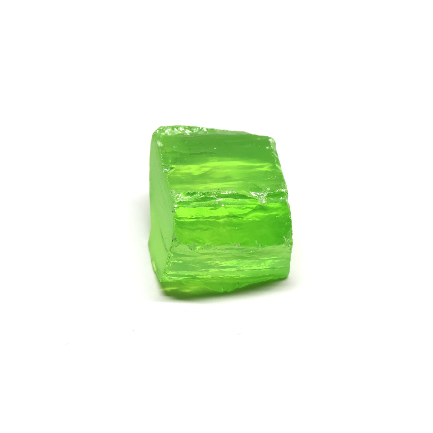 Green Apple Cubic Zirconia Faceting Rough for Gem Cutting - Various Sizes #BEGIN