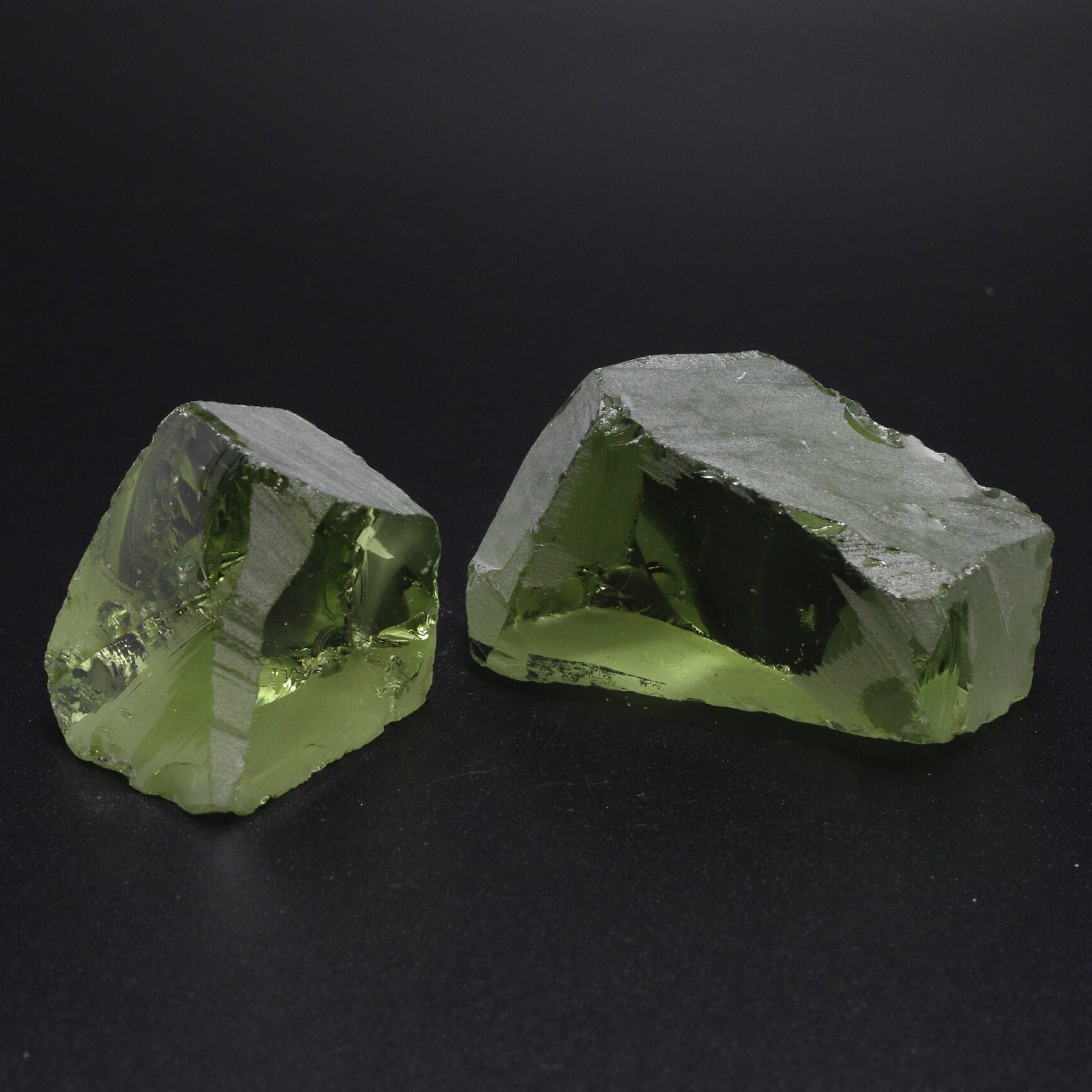 Nanosital Simulated Green Beryl Lab Created Faceting Rough for Gem Cutting - #18- Various Sizes #BEGIN