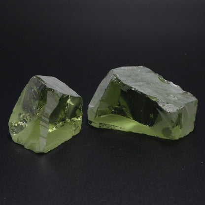 Nanosital Simulated Green Beryl Lab Created Faceting Rough for Gem Cutting - #18- Various Sizes #BEGIN