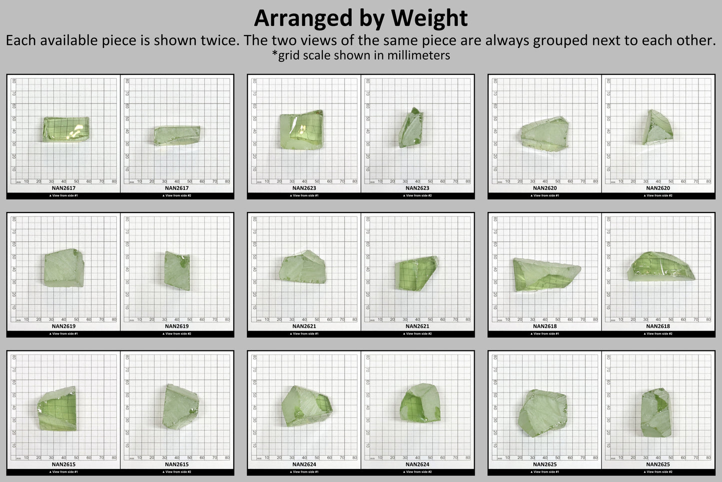 Nanosital Simulated Green Beryl Lab Created Faceting Rough for Gem Cutting - #18- Various Sizes #BEGIN