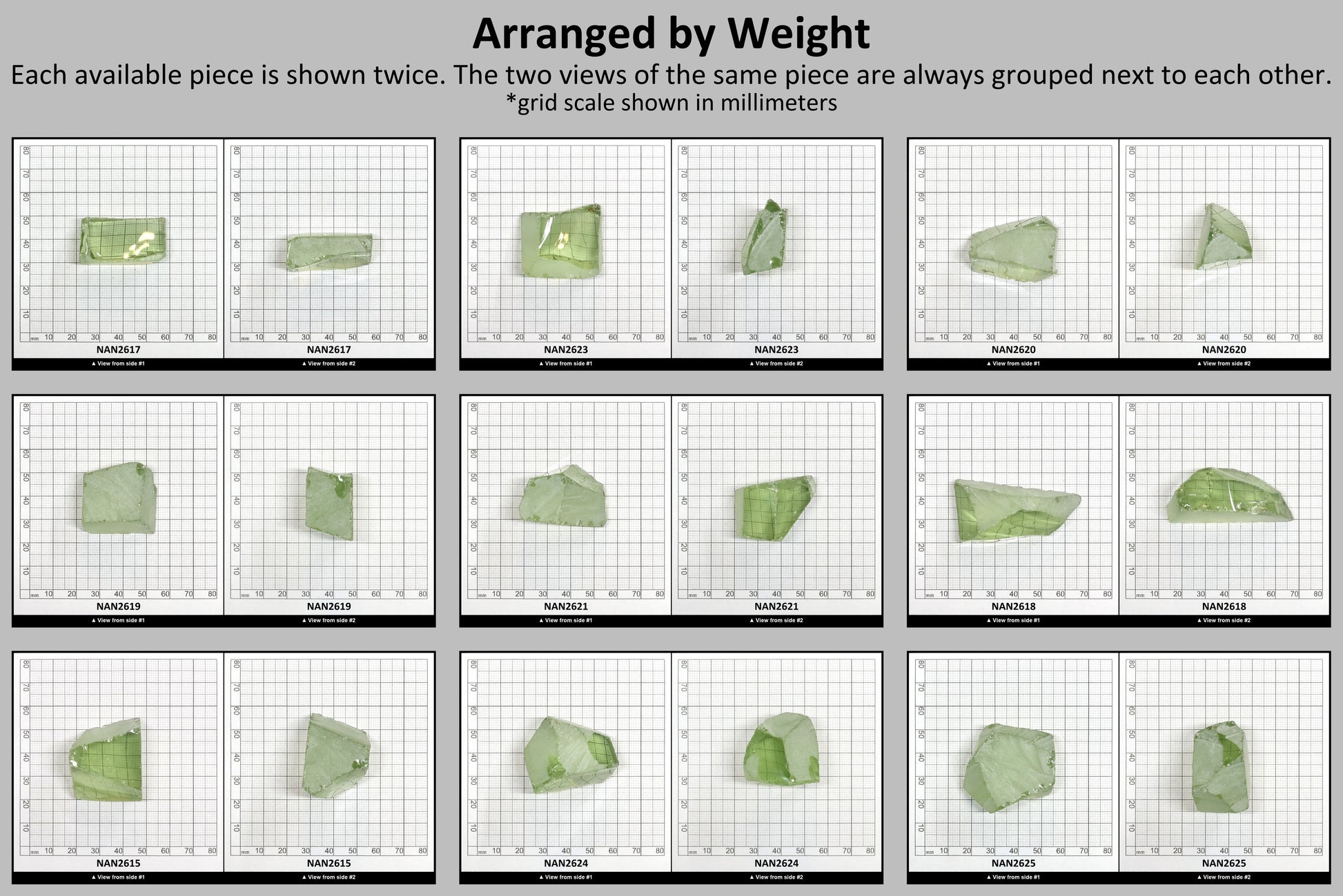 Nanosital Simulated Green Beryl Lab Created Faceting Rough for Gem Cutting - #18- Various Sizes #BEGIN