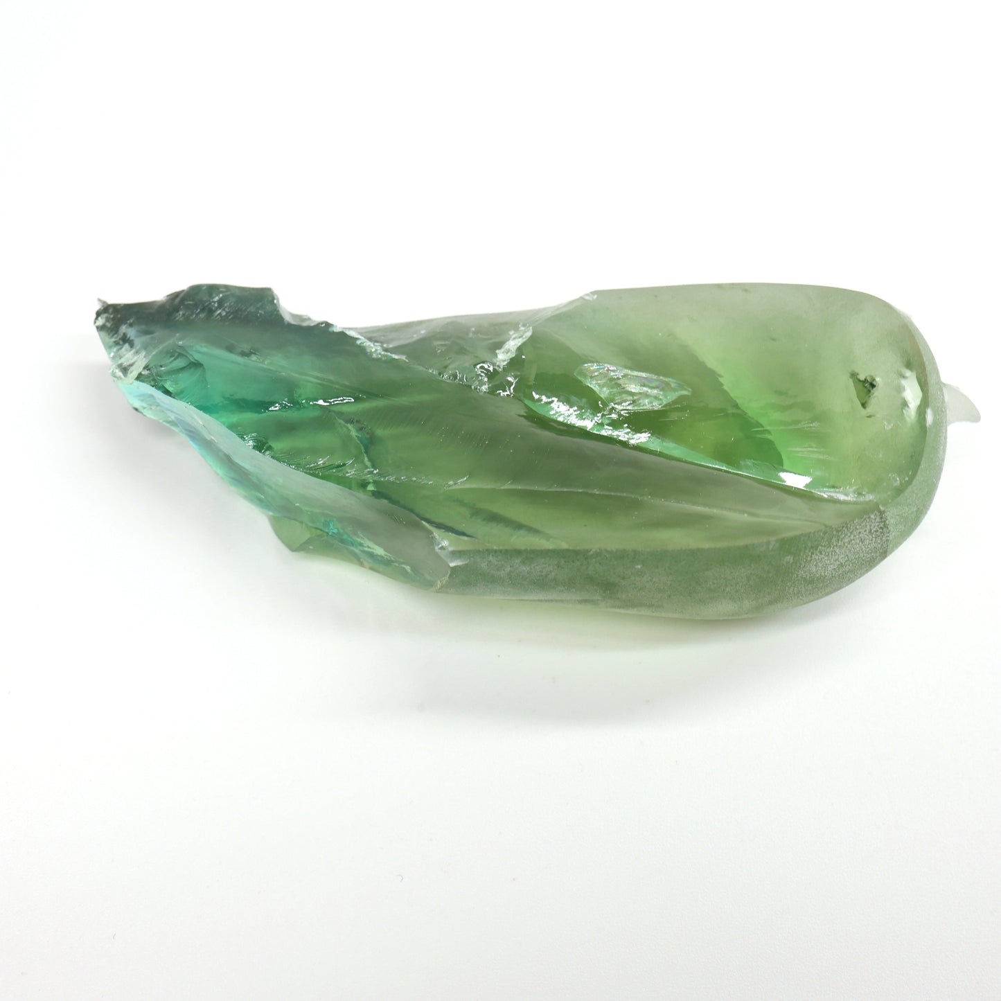 Synthetic Corundum Rough – Varied Green-Blue Chunks with Cracks (Special Purchase) #BEGIN