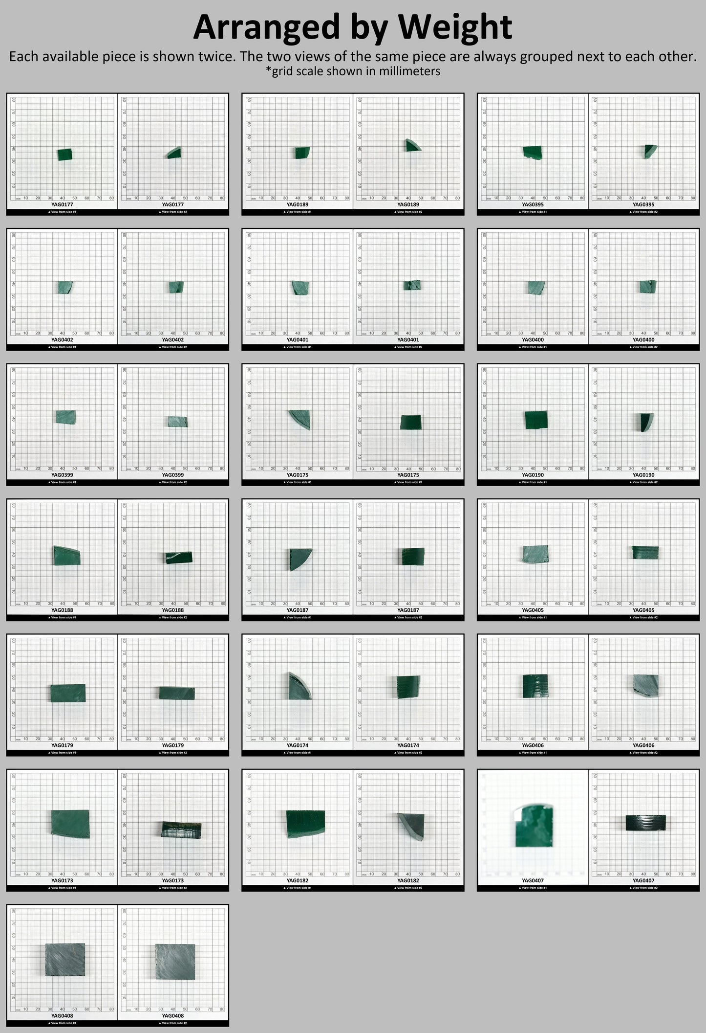 Green Garnet CTH:YAG Faceting Rough for Gem Cutting - Various Sizes #BEGIN