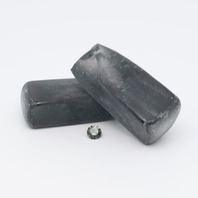 Green Tourmaline (Light) #149 Lab Created Spinel Faceting Rough for Gem Cutting - Various Sizes #BEGIN