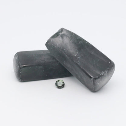 Green Tourmaline (Light) #149 Lab Created Spinel Faceting Rough for Gem Cutting - Various Sizes #BEGIN
