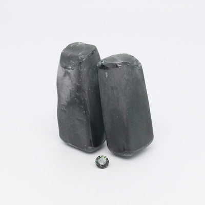 Green Tourmaline (Light) #149 Lab Created Spinel Faceting Rough for Gem Cutting - Various Sizes #BEGIN