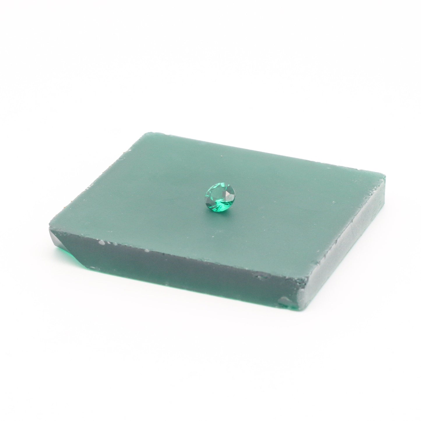 Light Green YAG Polycrystalline (Ceramic) Faceting Rough : #BEGIN