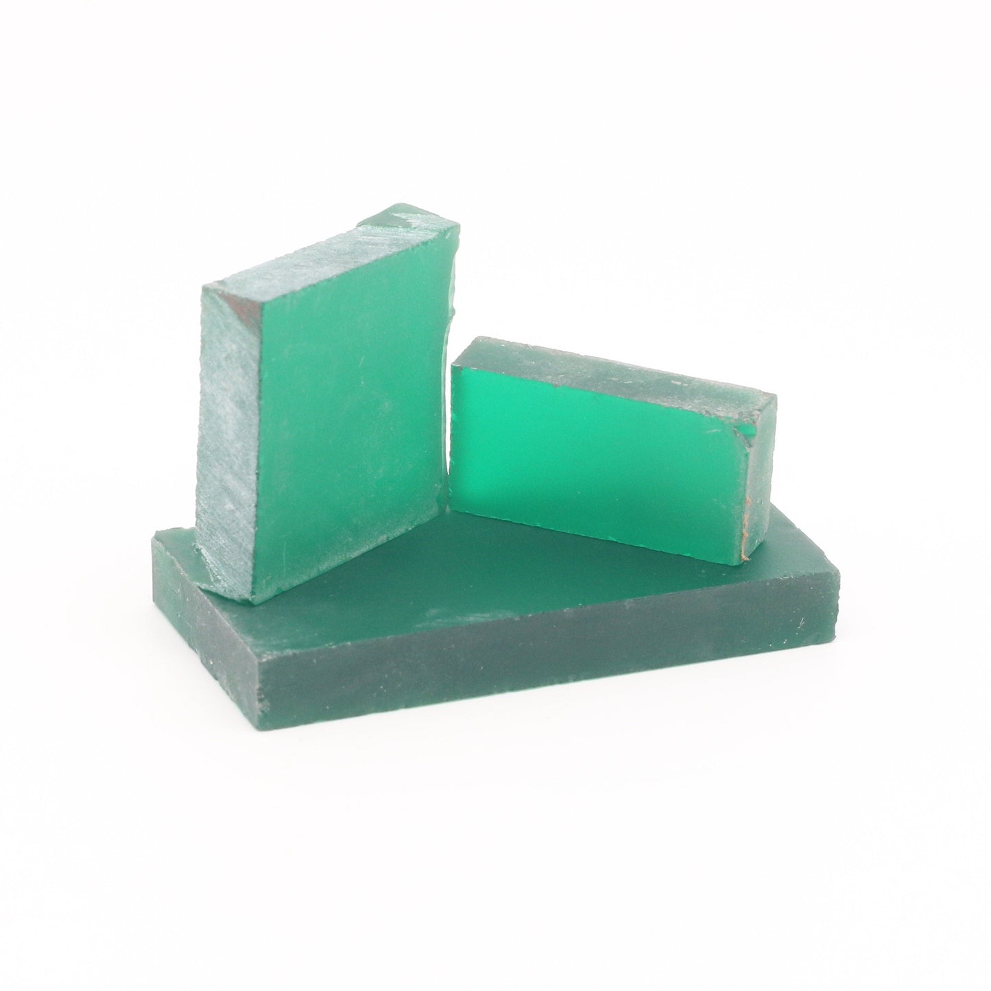 Green YAG (Ceramic) Faceting Rough for Gem Cutting - Various Sizes #BEGIN