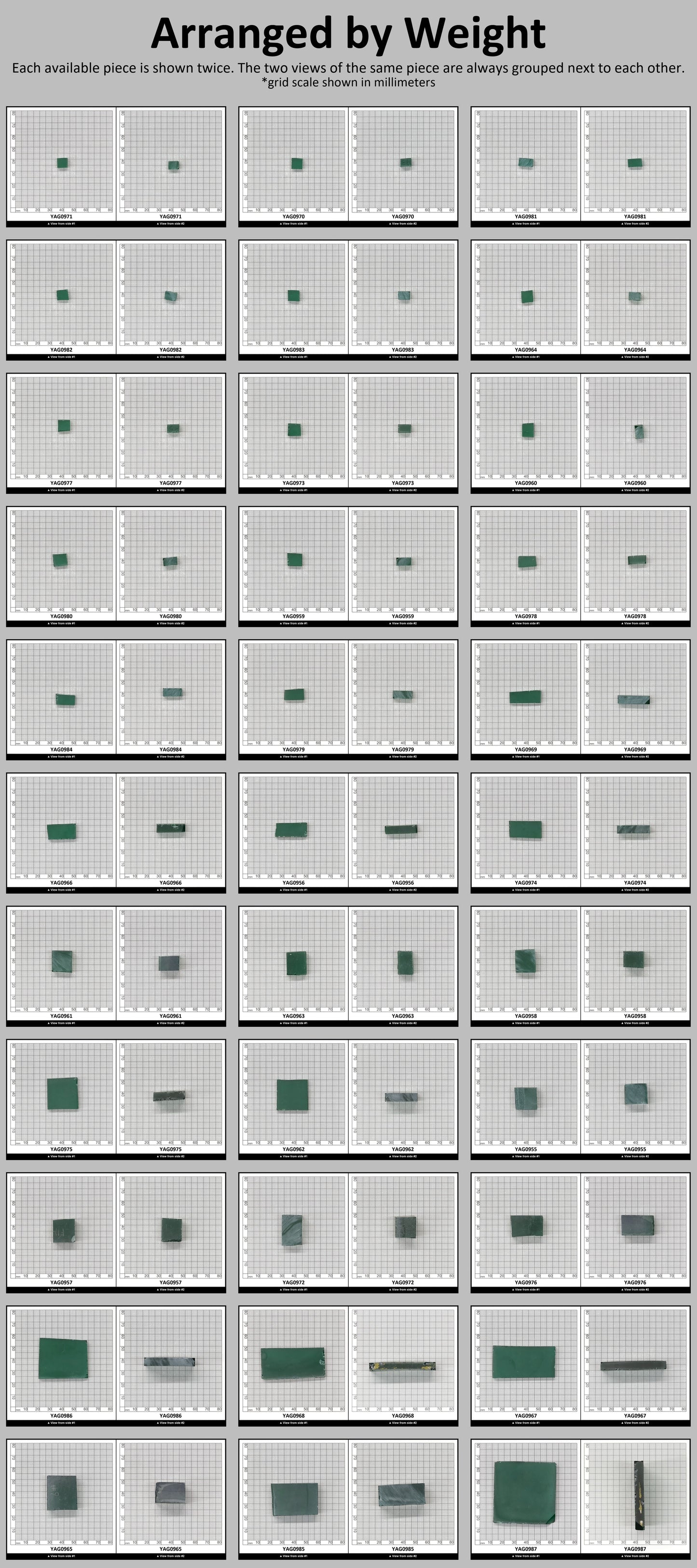 Green YAG (Ceramic) Faceting Rough for Gem Cutting - Various Sizes #BEGIN