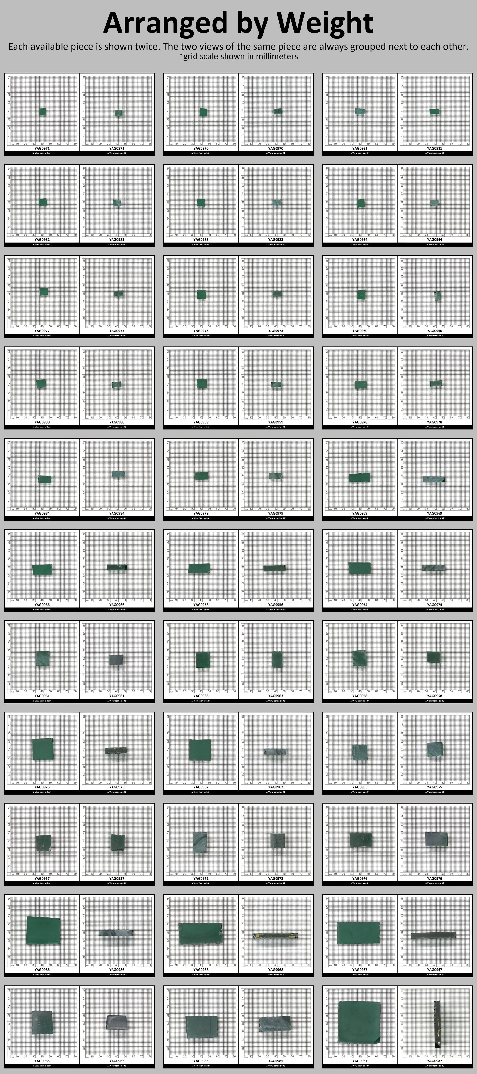 Green YAG (Ceramic) Faceting Rough for Gem Cutting - Various Sizes #BEGIN