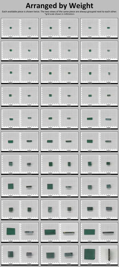 Green YAG (Ceramic) Faceting Rough for Gem Cutting - Various Sizes #BEGIN