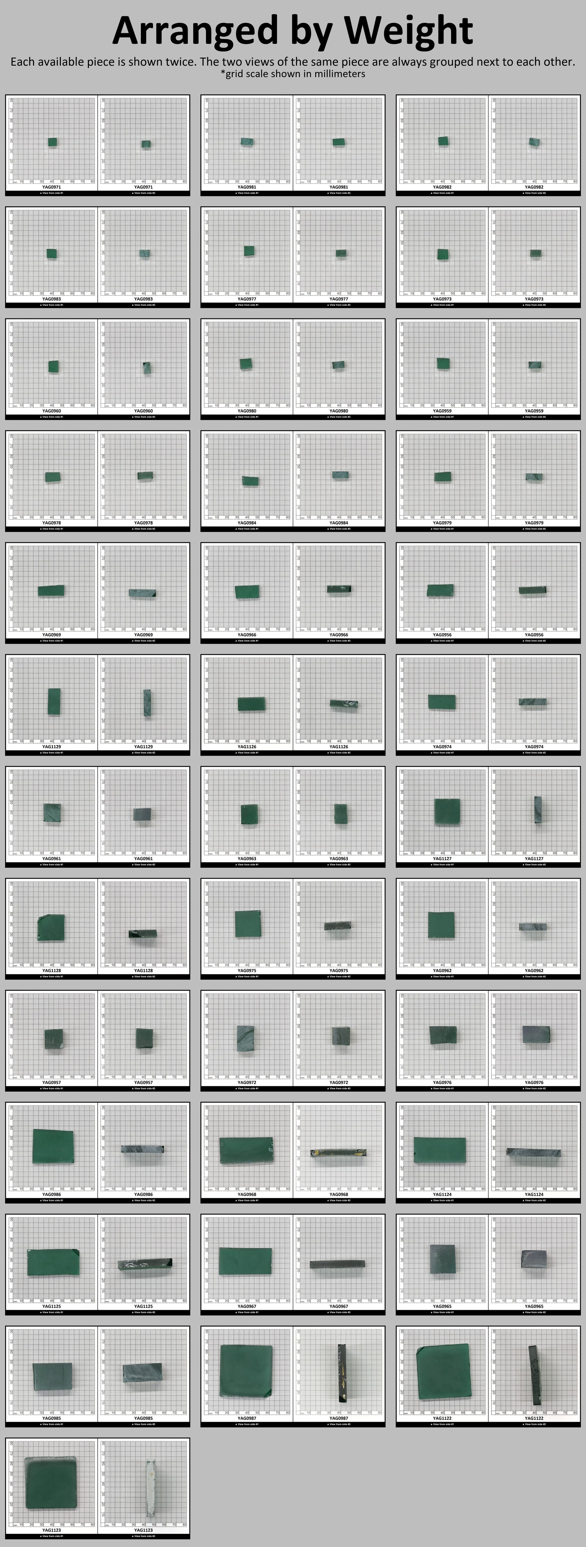 Green YAG Polycrystalline (Ceramic) Faceting Rough : #BEGIN