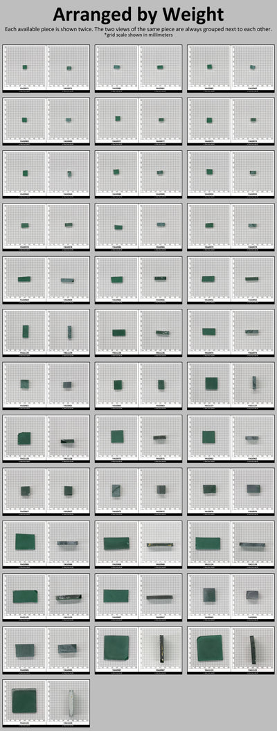 Green YAG Polycrystalline (Ceramic) Faceting Rough : #BEGIN