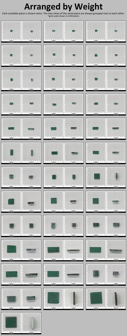 Green YAG Polycrystalline (Ceramic) Faceting Rough : #BEGIN