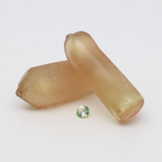 Greenish Yellow #130-Djeva Lab Created Spinel Faceting Rough for Gem Cutting - Various Sizes #BEGIN