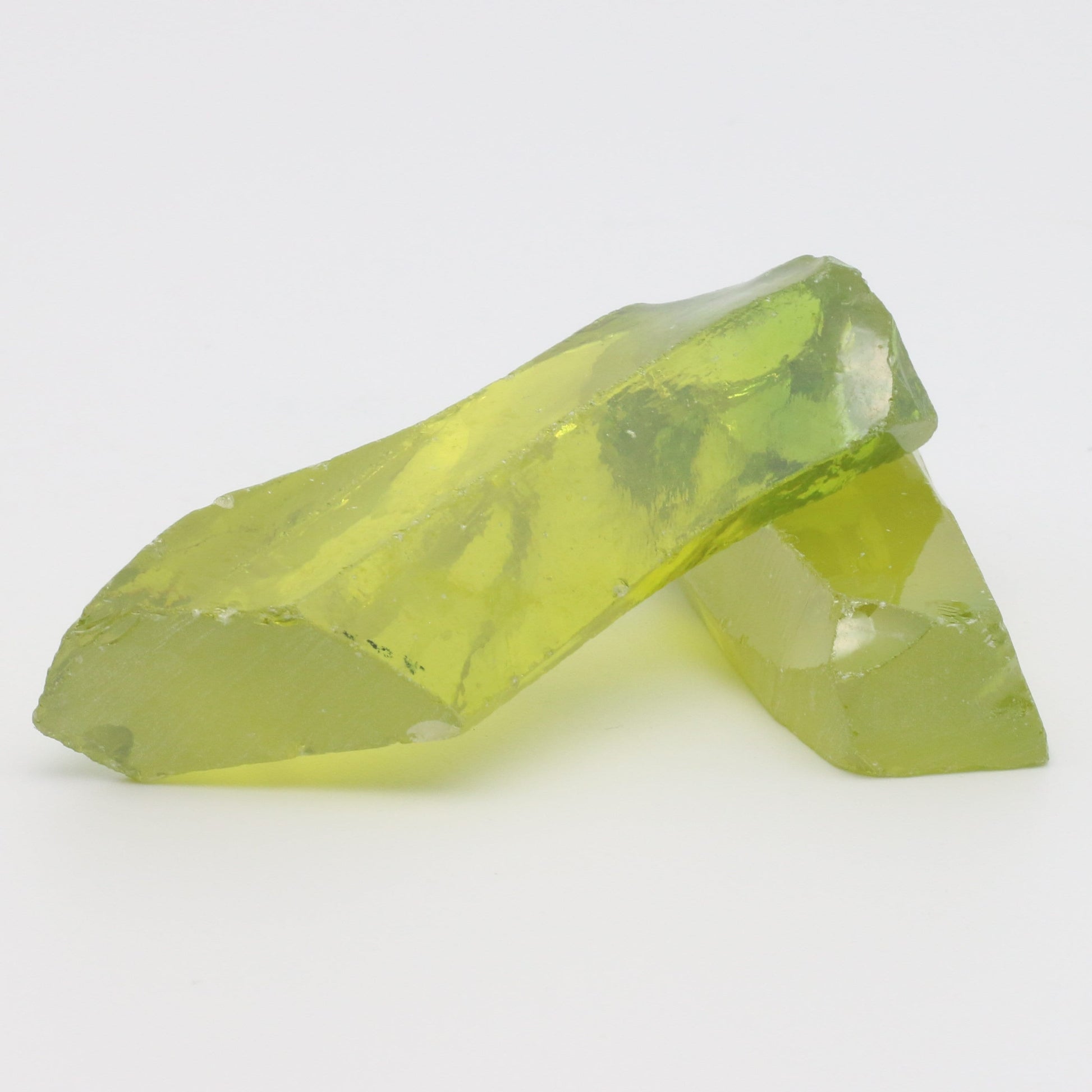 Heliodor Cubic Zirconia Faceting Rough for Gem Cutting - Various Sizes #BEGIN