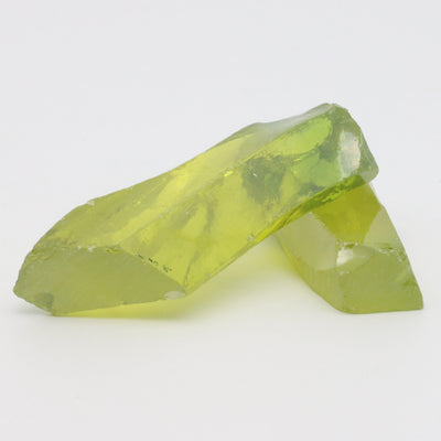 Heliodor Cubic Zirconia Faceting Rough for Gem Cutting - Various Sizes #BEGIN