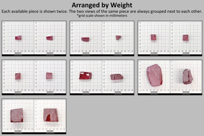 Nanosital Simulated Hot Pink Tourmaline Lab Created Faceting Rough for Gem Cutting - #A-9095 - Various Sizes #BEGIN