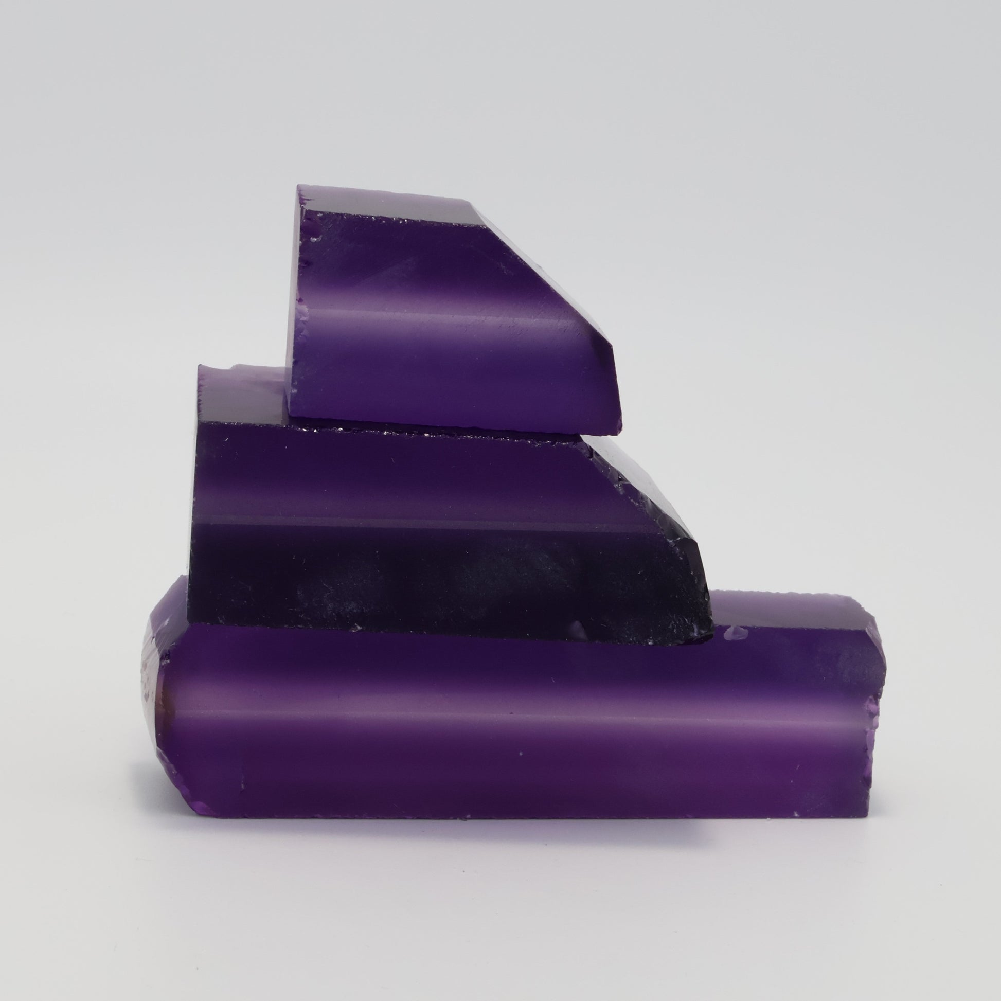 Amethyst Hydrothermal Synthetic Quartz - Lab Created Faceting Rough : #BEGIN