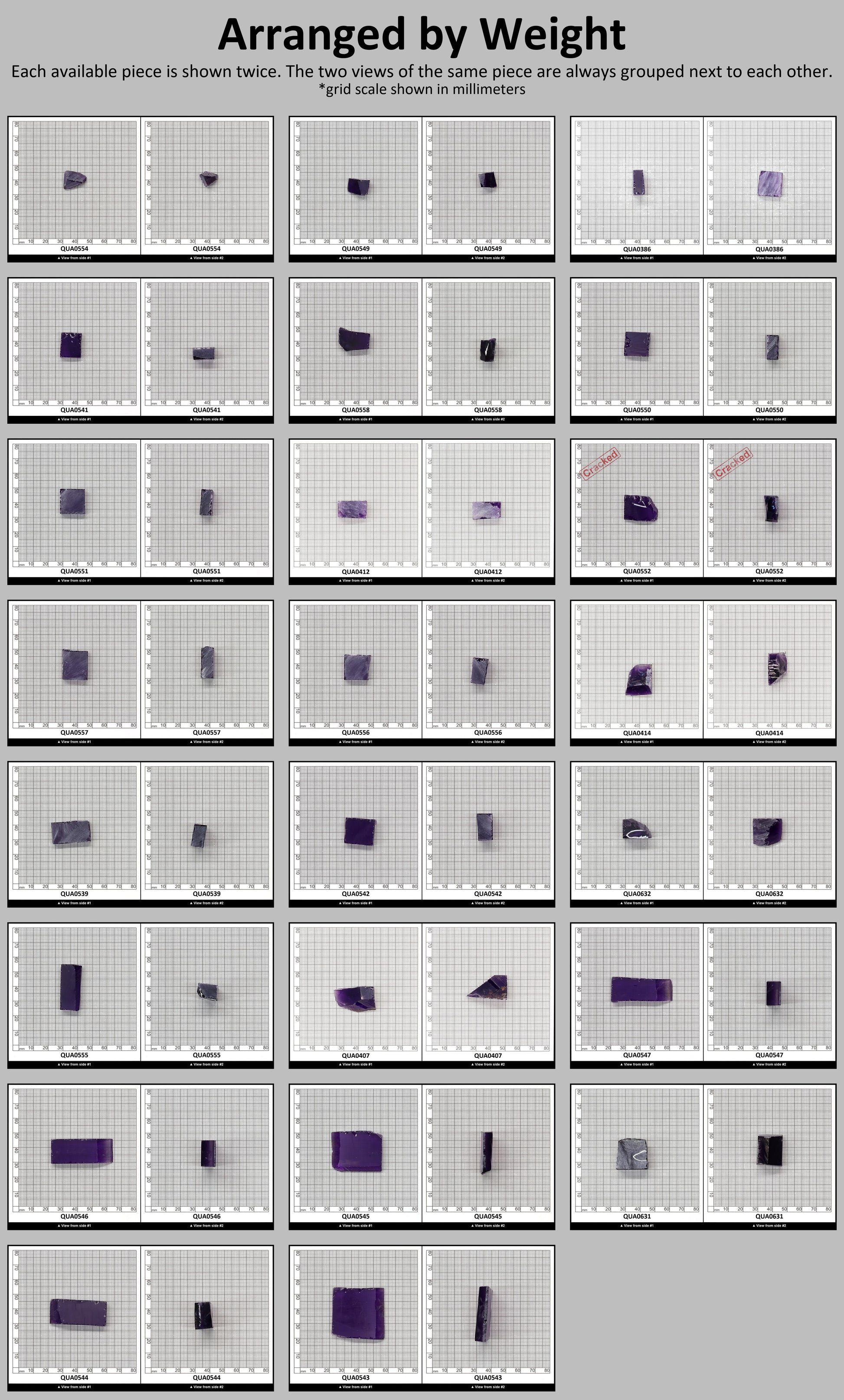 Medium Amethyst Hydrothermal Synthetic Quartz - Lab Created Faceting Rough : #BEGIN