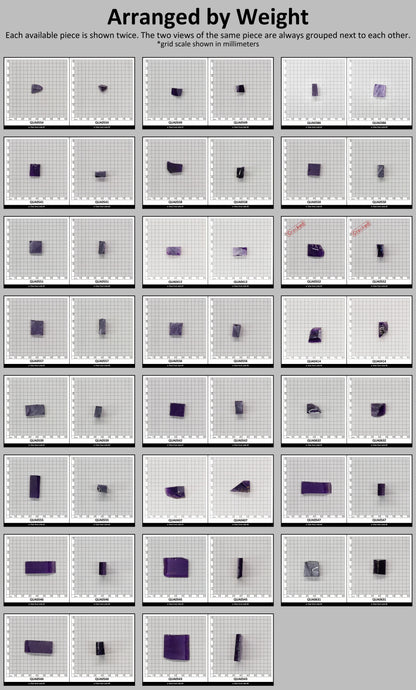 Medium Amethyst Hydrothermal Synthetic Quartz - Lab Created Faceting Rough : #BEGIN