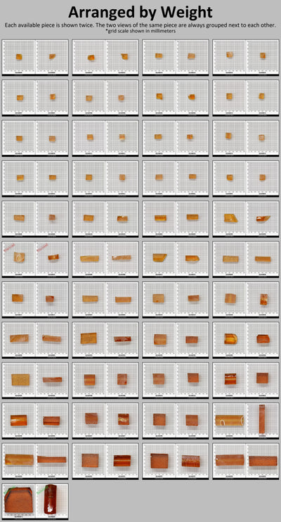 Light Citrine Hydrothermal Synthetic Quartz - Lab Created Faceting Rough : #BEGIN