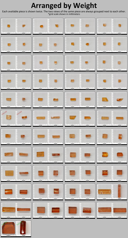 Light Citrine Hydrothermal Synthetic Quartz - Lab Created Faceting Rough : #BEGIN