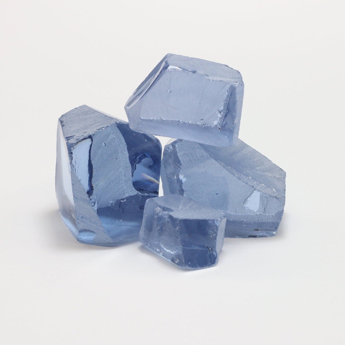 Nanosital Simulated Ice Blue Sapphire Lab Created Faceting Rough for Gem Cutting - #A-144 - Various Sizes #BEGIN