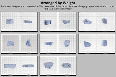 Nanosital Simulated Ice Blue Sapphire Lab Created Faceting Rough for Gem Cutting - #A-144 - Various Sizes : #BEGIN