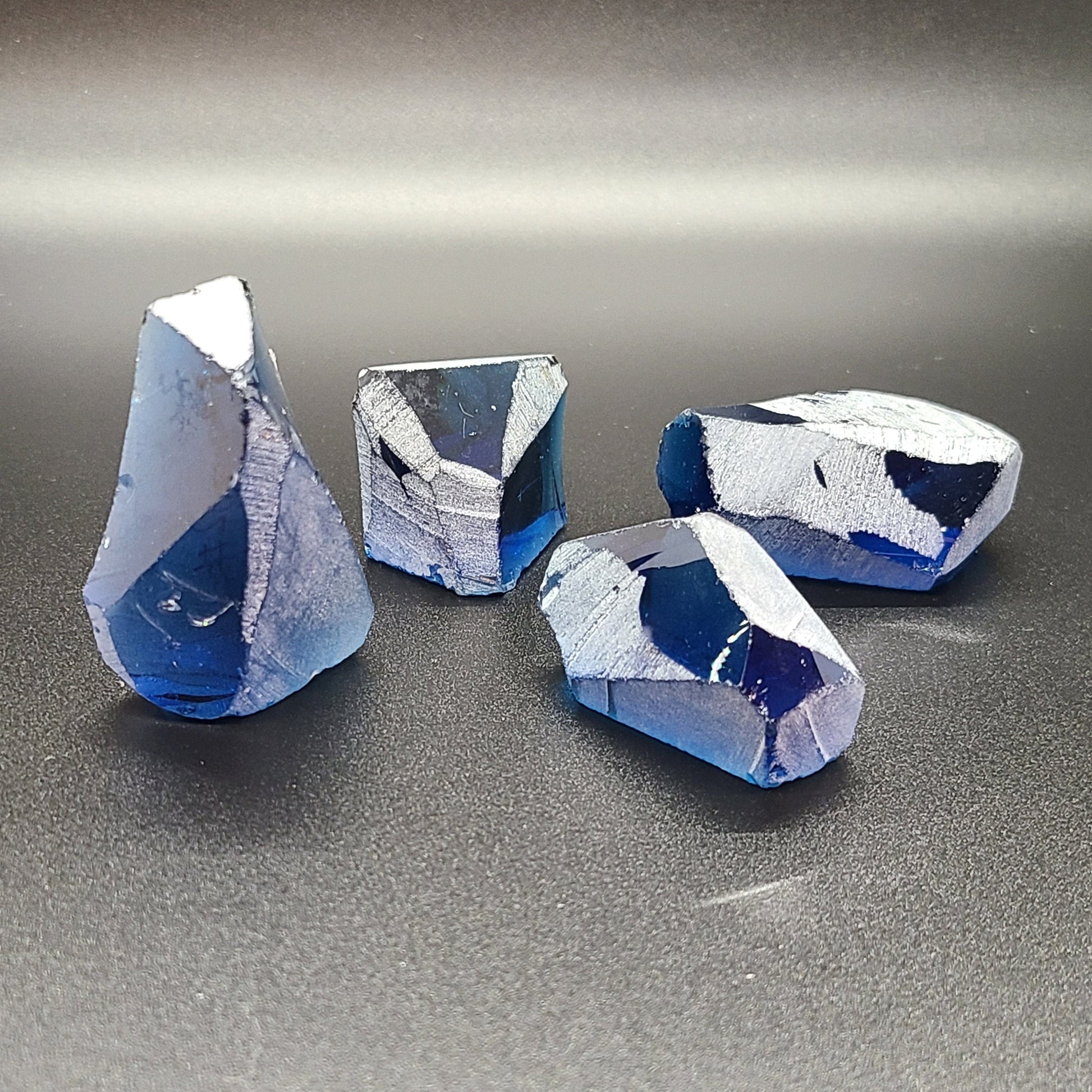 Swiss Blue Topaz Nanosital Synthetic Lab Created Faceting Rough for Gem Cutting - #1782 - Various Sizes