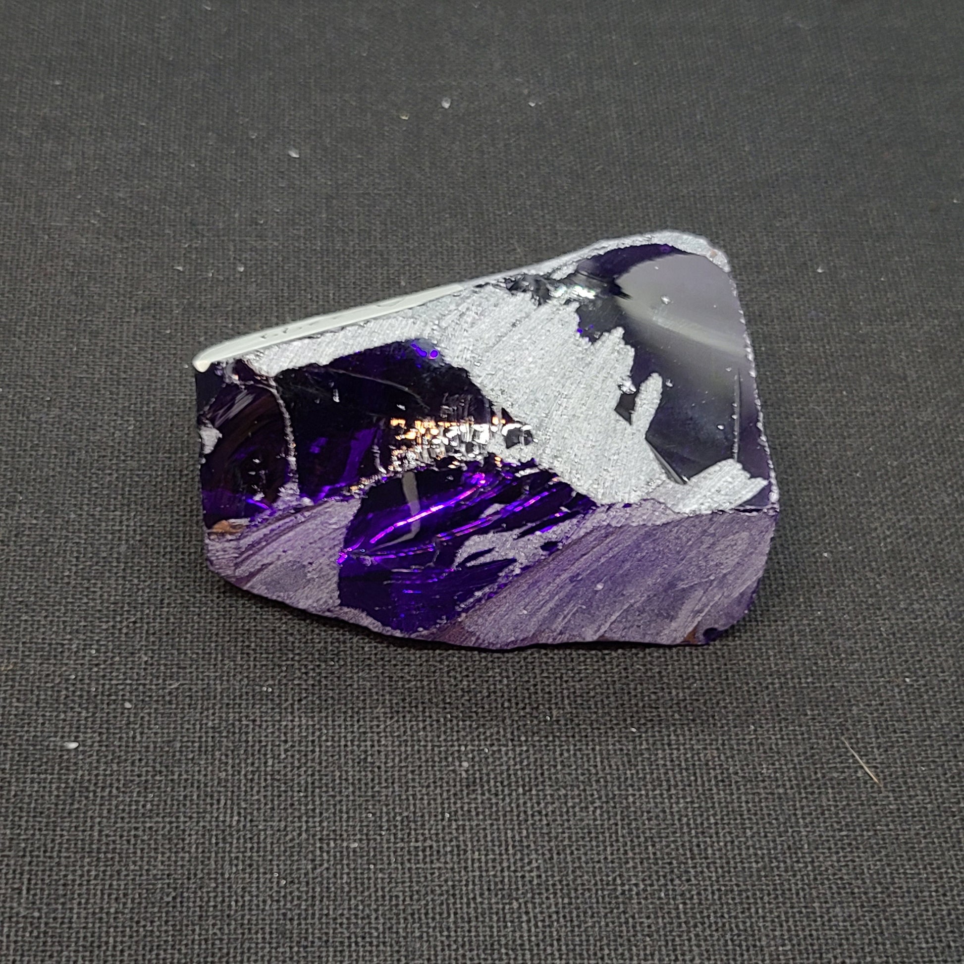Medium Amethyst Nanosital Synthetic Lab Created Faceting Rough for Gem Cutting - #A-2299 - Various Sizes