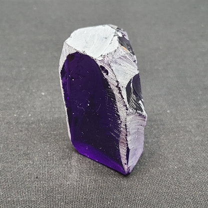 Medium Amethyst Nanosital Synthetic Lab Created Faceting Rough for Gem Cutting - #A-2299 - Various Sizes