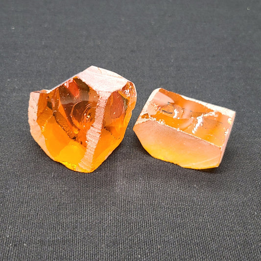 Yellow Sapphire Nanosital Synthetic Lab Created Faceting Rough for Gem Cutting - #A-1702 - Various Sizes