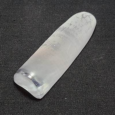 White #12 Lab Created Corundum Sapphire Faceting Rough for Gem Cutting - Various Sizes - Split Boule