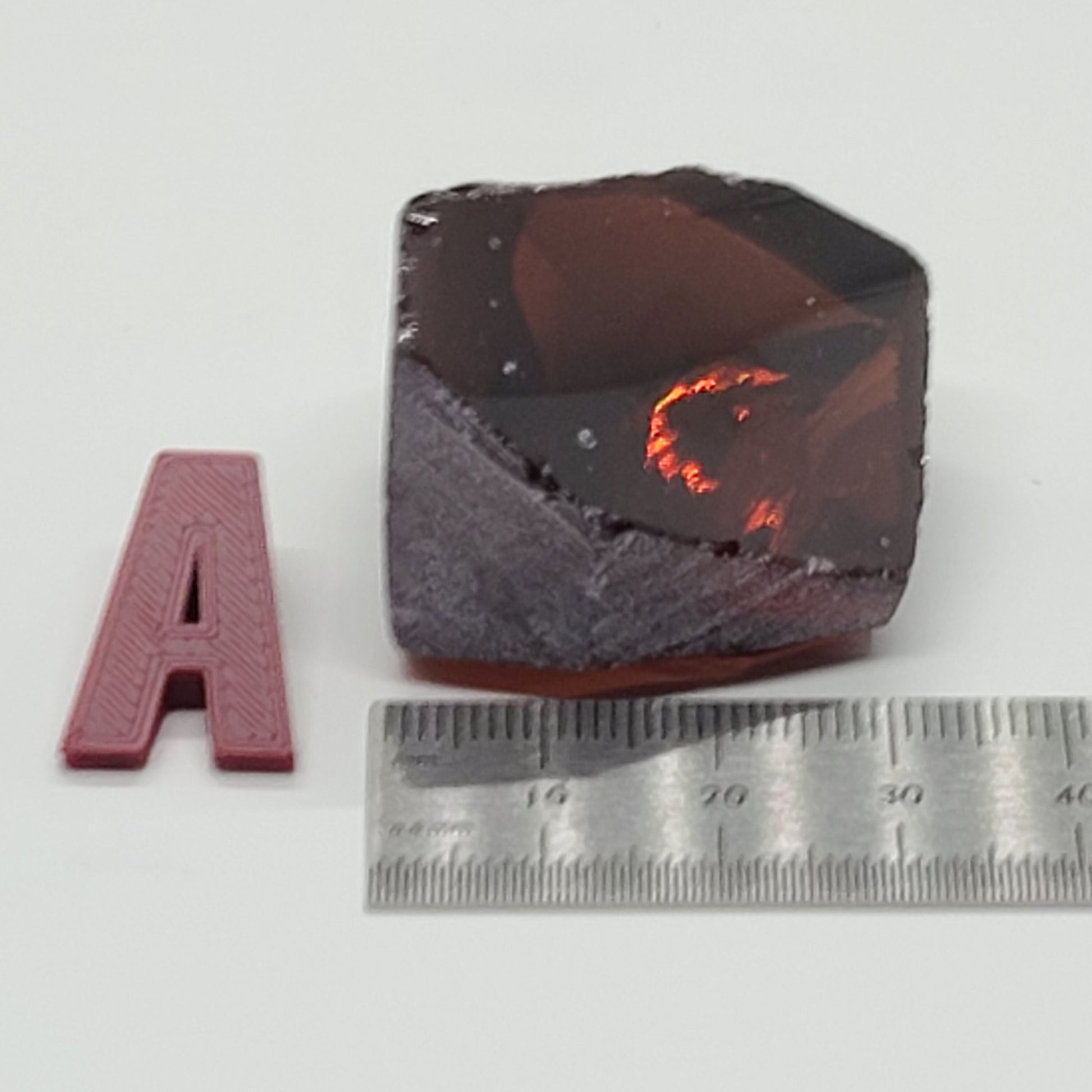 Marsala Nanosital Synthetic Lab Created Faceting Rough for Gem Cutting - #A-2458 - Various Sizes