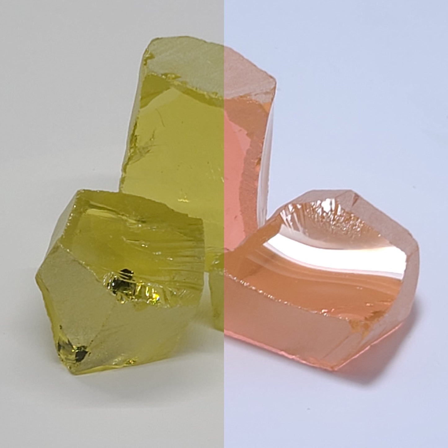 Color Changing Nanosital Synthetic Lab Created Faceting Rough for Gem Cutting - #204 - Various Sizes