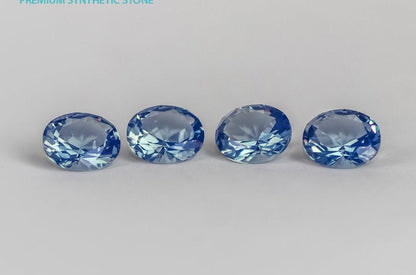 Blue Opal Nanosital Synthetic Lab Created Faceting Rough for Gem Cutting - #003 - Various Sizes