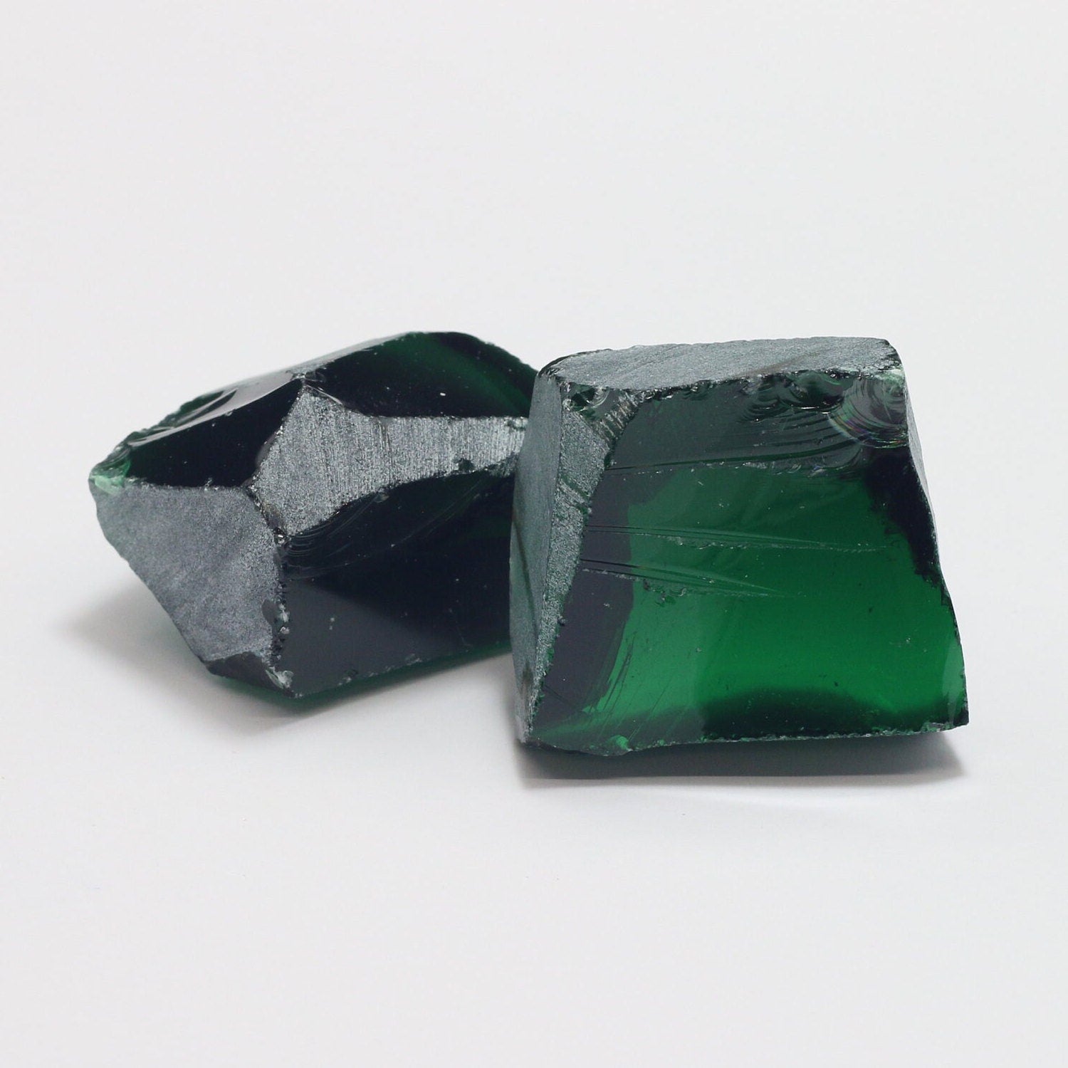 Demantoid Nanosital Synthetic Lab Created Faceting Rough for Gem Cutting - #A-2092 - Various Sizes